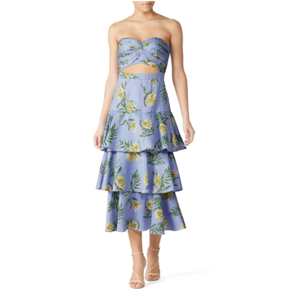 COPY - AMUR Roxy Dress Sweetheart Tier Ruffle Size 10